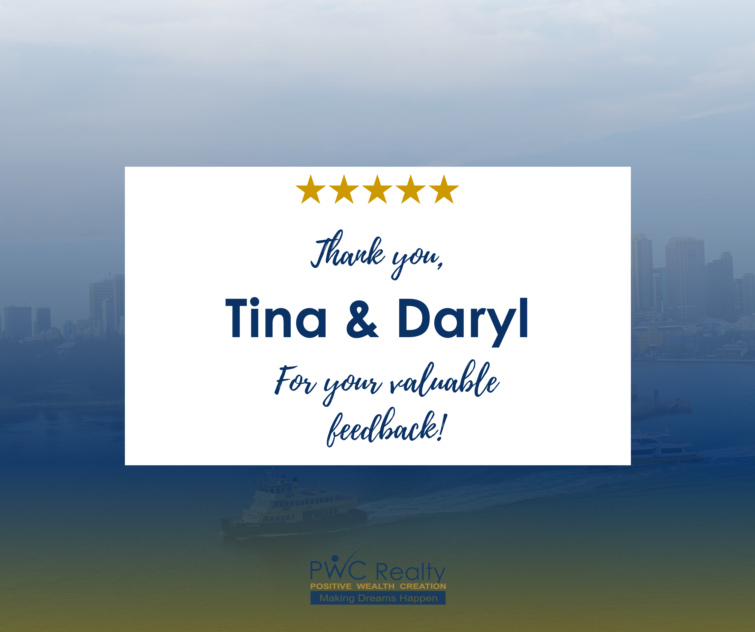 PWC Realty Testimonials