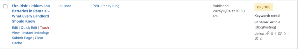How to add post to PWC Realty 1 edit post